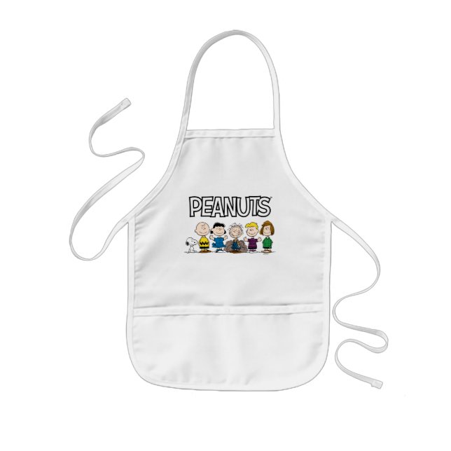 Peanuts Friends In A Row Kids' Apron (Front)