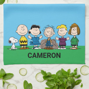 Peanuts Friends In A Row Kitchen Towel
