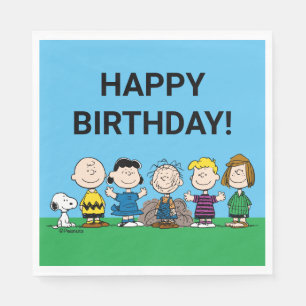 Peanuts Friends In A Row Napkins
