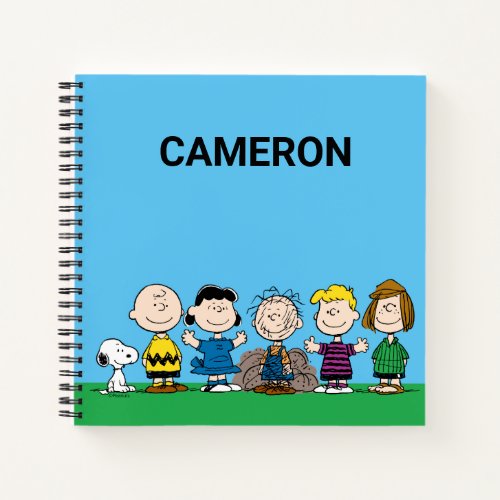 Peanuts Friends In A Row Notebook