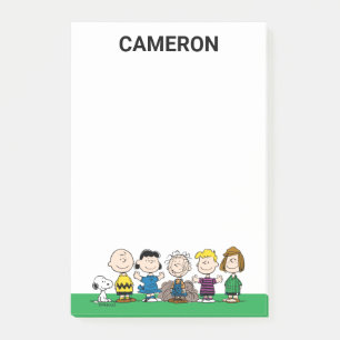 Peanuts Friends In A Row Post-it Notes