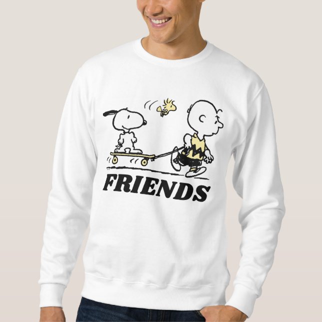 PEANUTS | Friends Skate Boarding Sweatshirt (Front)