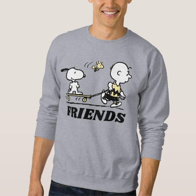 PEANUTS | Friends Skate Boarding Sweatshirt (Front)