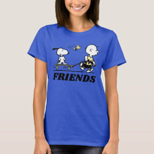 PEANUTS Friends Skate Boarding T-Shirt