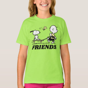 PEANUTS Friends Skate Boarding T-Shirt