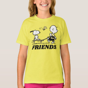 PEANUTS   Friends Skate Boarding T-Shirt