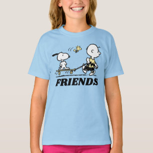 PEANUTS Friends Skate Boarding T-Shirt