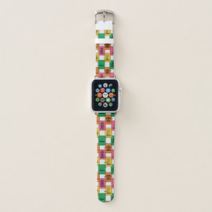 Peanuts Fun Colorblock Pattern Apple Watch Band