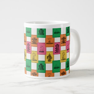 Peanuts Fun Colorblock Pattern Giant Coffee Mug
