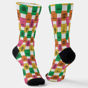 Peanuts Fun Colorblock Pattern Socks