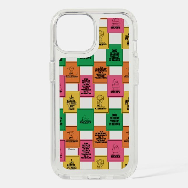 Peanuts | Fun Colorblock Pattern Speck iPhone Case (Front)