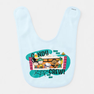 Peanuts Gang Candy Crew Halloween Baby Bib
