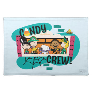 Peanuts Gang Candy Crew Halloween Cloth Placemat