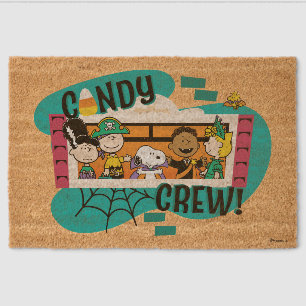 Peanuts Gang Candy Crew Halloween Fiber Doormat
