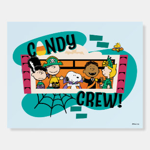 Peanuts Gang Candy Crew Halloween Foam Board