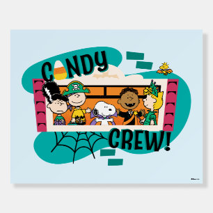 Peanuts Gang Candy Crew Halloween Foam Board