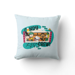 Peanuts Gang Candy Crew Halloween Throw Pillow