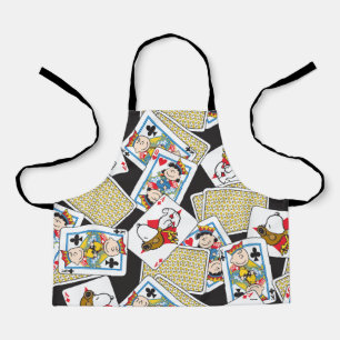 Peanuts Gang Card Deck Pattern Apron