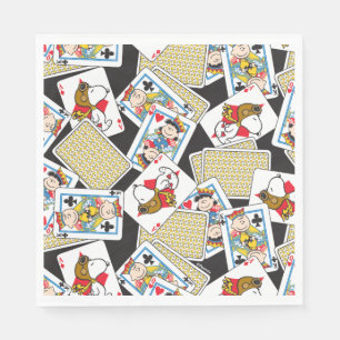 Peanuts Gang Card Deck Pattern Napkins
