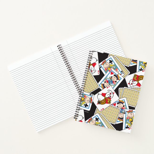 Peanuts Gang Card Deck Pattern Notebook (Inside)