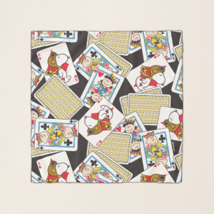 Peanuts Gang Card Deck Pattern Scarf