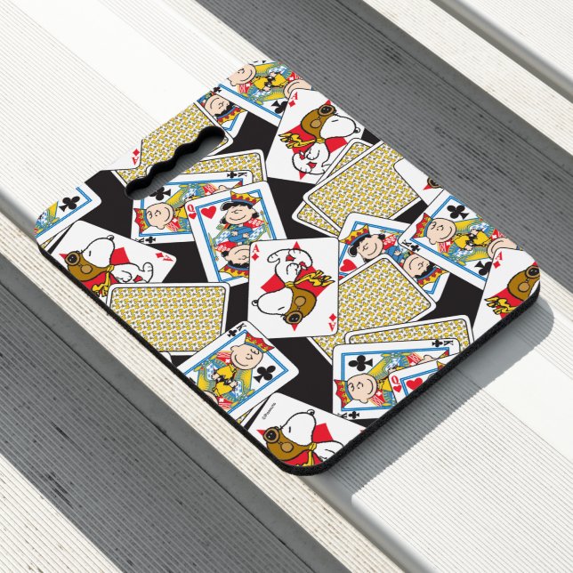 Peanuts Gang Card Deck Pattern Seat Cushion (In Situ)