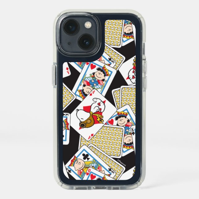 Peanuts Gang Card Deck Pattern Speck iPhone 13 Case (Front)