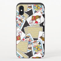Peanuts Gang Card Deck Pattern iPhone X Slider Case