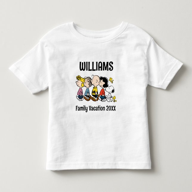 Peanuts Gang Family Vacation Toddler T-shirt (Front)
