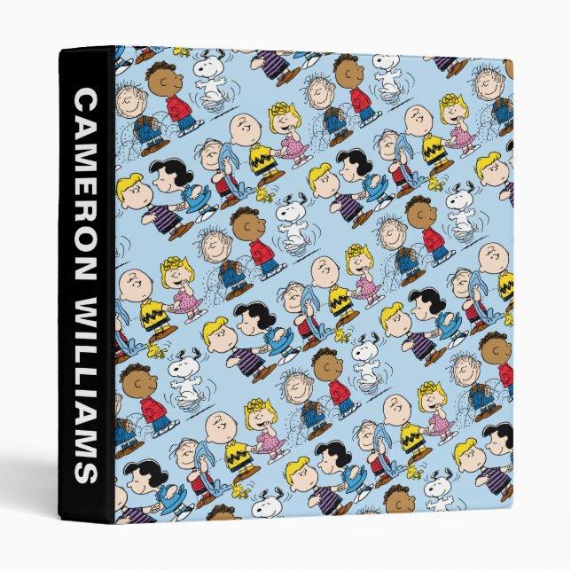Peanuts Gang Group Lineup 3 Ring Binder (Front/Spine)