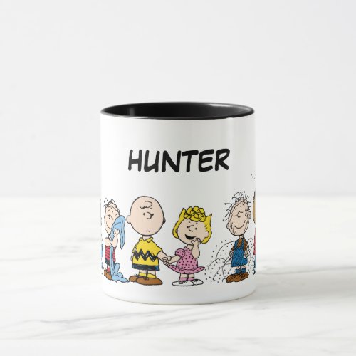 Peanuts Gang Group Lineup  Add Your Name Mug