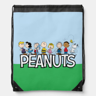 Peanuts Gang Group Lineup Drawstring Bag