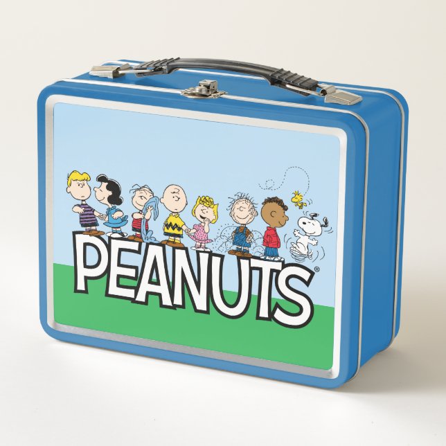Peanuts Gang Group Lineup Metal Lunch Box (Front)