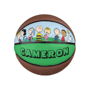 Peanuts Gang Group Lineup Mini Basketball