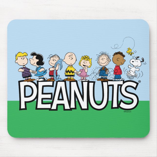 Peanuts Gang Group Lineup Mouse Pad (Front)