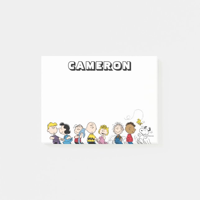 Peanuts Gang Group Lineup Post-it Notes (Front)