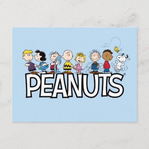 Peanuts Gang Group Lineup Postcard