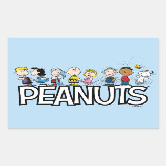 Peanuts Gang Group Lineup Rectangular Sticker