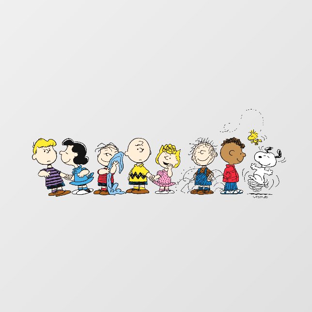 Peanuts Gang Group Lineup Window Cling (Sheet)