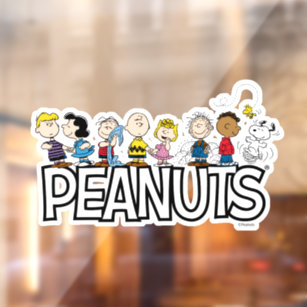 Peanuts Gang Group Lineup Window Cling