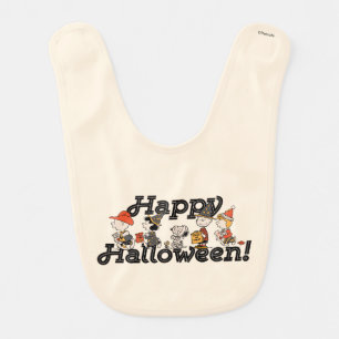 Peanuts Gang Happy Halloween Parade Baby Bib