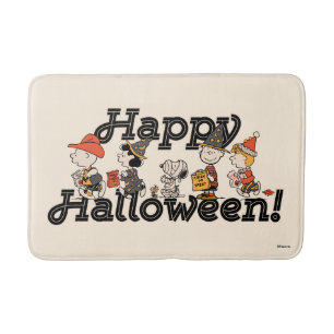 Peanuts Gang Happy Halloween Parade Bath Mat