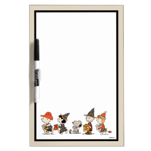 Peanuts Gang Happy Halloween Parade Dry Erase Board
