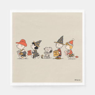 Peanuts Gang Happy Halloween Parade Napkins