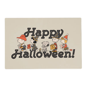 Peanuts Gang Happy Halloween Parade Placemat