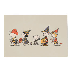 Peanuts Gang Happy Halloween Parade Placemat
