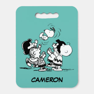 Peanuts Gang Lifting Snoopy Seat Cushion