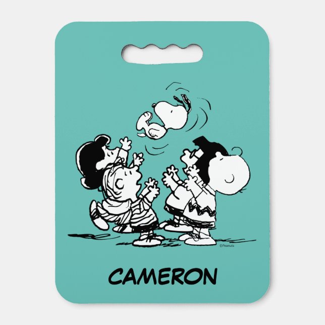 Peanuts Gang Lifting Snoopy Seat Cushion (Front Vertical)