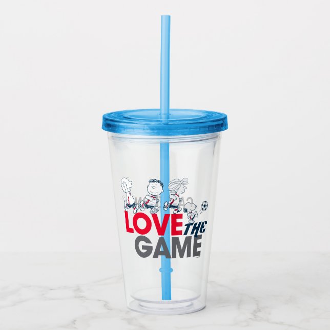 Peanuts Gang - Love The Game Acrylic Tumbler (Front)