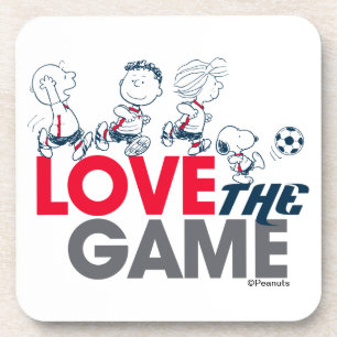 Peanuts Gang - Love The Game Beverage Coaster